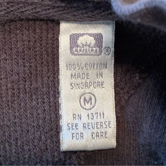 JOHN ASHFORD SPORT Men’s Medium Gray Thick Pullover Cotton Brushed Soft. - Picture 6 of 12